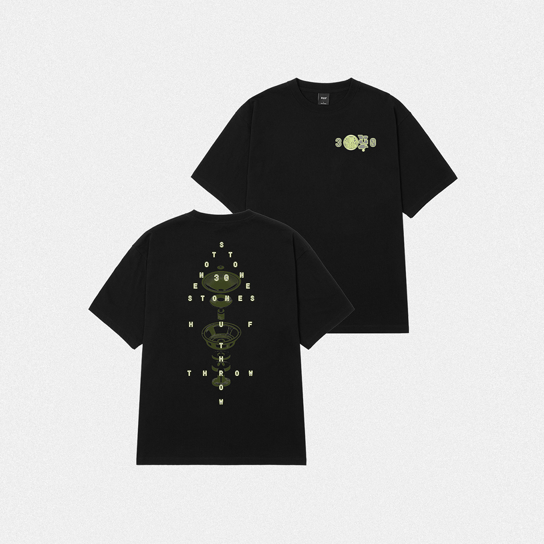 StonesThrowJP's tweet photo. HUF x Stones Throw 30 Years Japan Tour Tee
〈Stones Throw〉���立30周年ジャパンツアーを記念したHUFとのコラボTシャツ2型が、5/30(土)より発売開始。

HUF STORES (TOKYO &amp; OSAKA) &amp; HUF JPオンラインストアにて展開。

JAPAN TOUR🇯🇵
6/5(Fri) OSAKA @club_joule  
6/6(Sat) TOKYO @east_midnight https://t.co/XxyHQLO3BO
