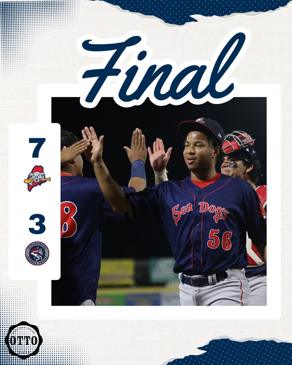 PortlandSeaDogs's tweet photo. Extra innings win in Binghamton! 

Tonight's final score is delivered by @ottoportland https://t.co/KtTZy5H1wz