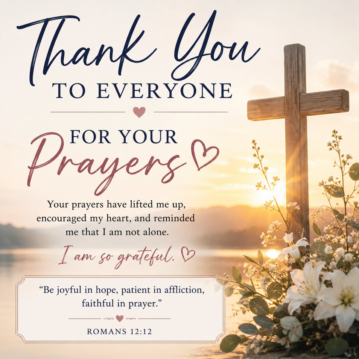 MsWilliamsPhys1's tweet photo. Surgery is behind me, and I am officially on the road to recovery! 🤍

I wanted to share a massive thank you to everyone who sent messages, checked in, and lifted me up in prayer over the last few weeks. Romans 12:12 reminds us to be "faithful in prayer," and your faithfulness truly carried me through. God answered those prayers, and I am so incredibly grateful for my amazing community. Love you all! 🙏✨