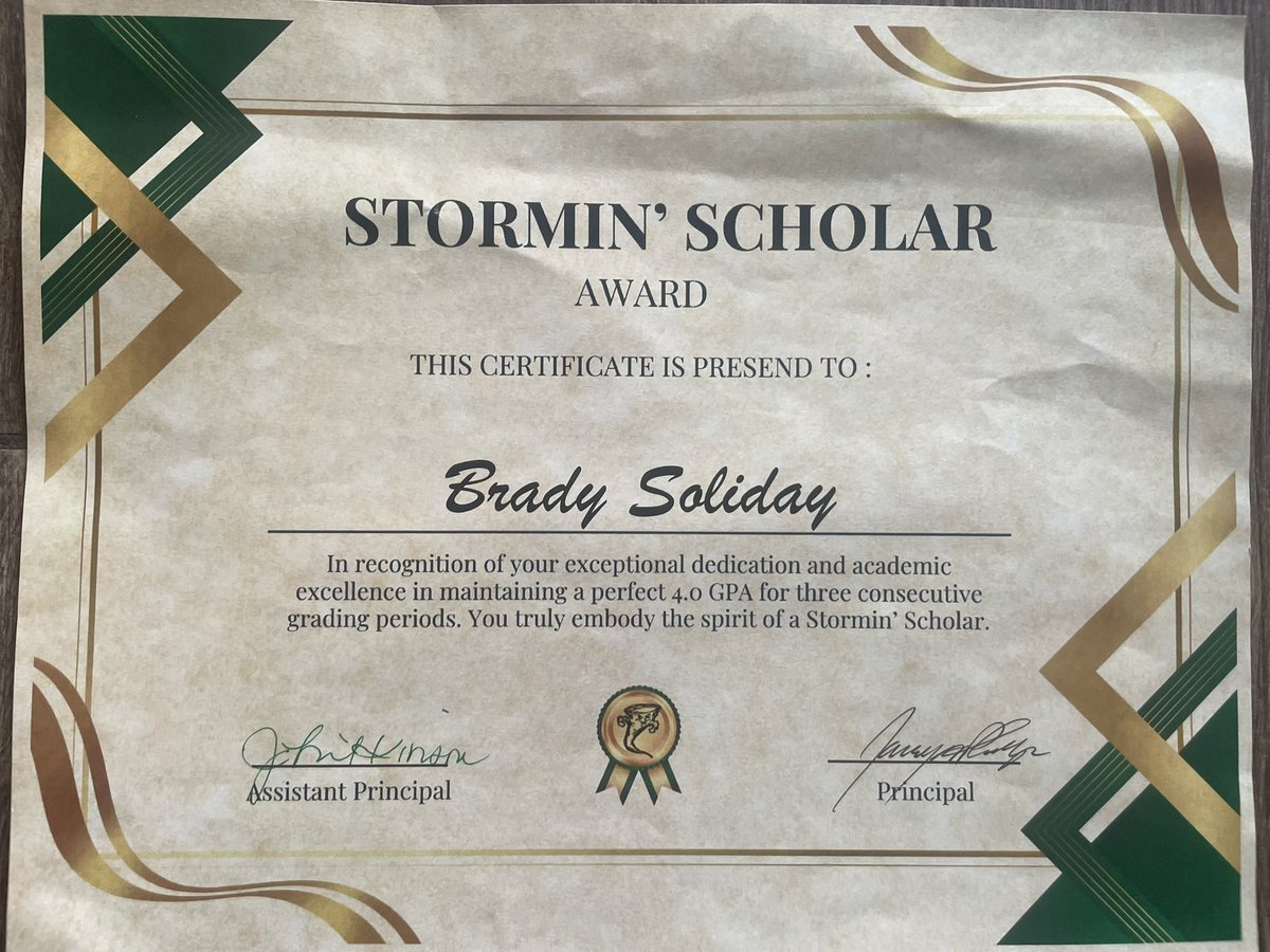 BradySoliday's tweet photo. Putting the student in 
student-athlete https://t.co/s9snOTPZzJ