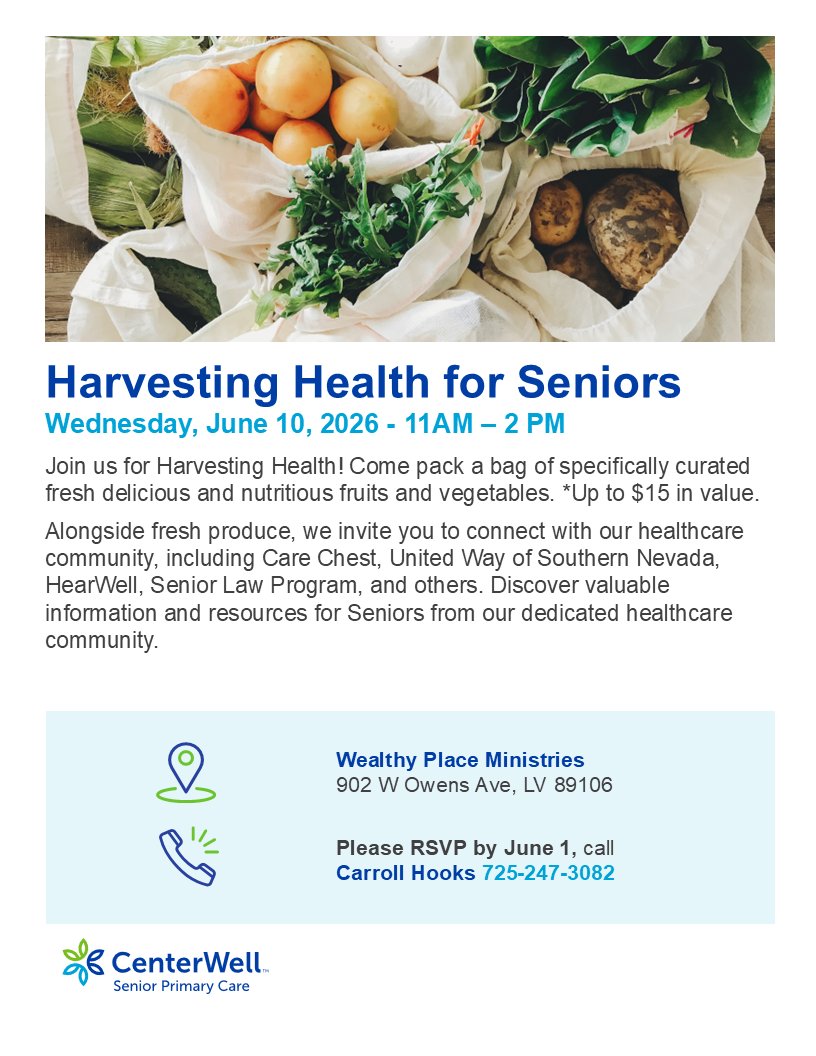 CommishMcCurdy's tweet photo. Seniors, this one’s for you! Join us for Harvesting Health for Seniors on June 10 from 11 AM–2 PM at Wealthy Place Ministries. Receive a bag of fresh fruits and vegetables &amp; connect with local health &amp; community resources designed to support healthy aging. RSVP by June 1. https://t.co/X88LF00A5m