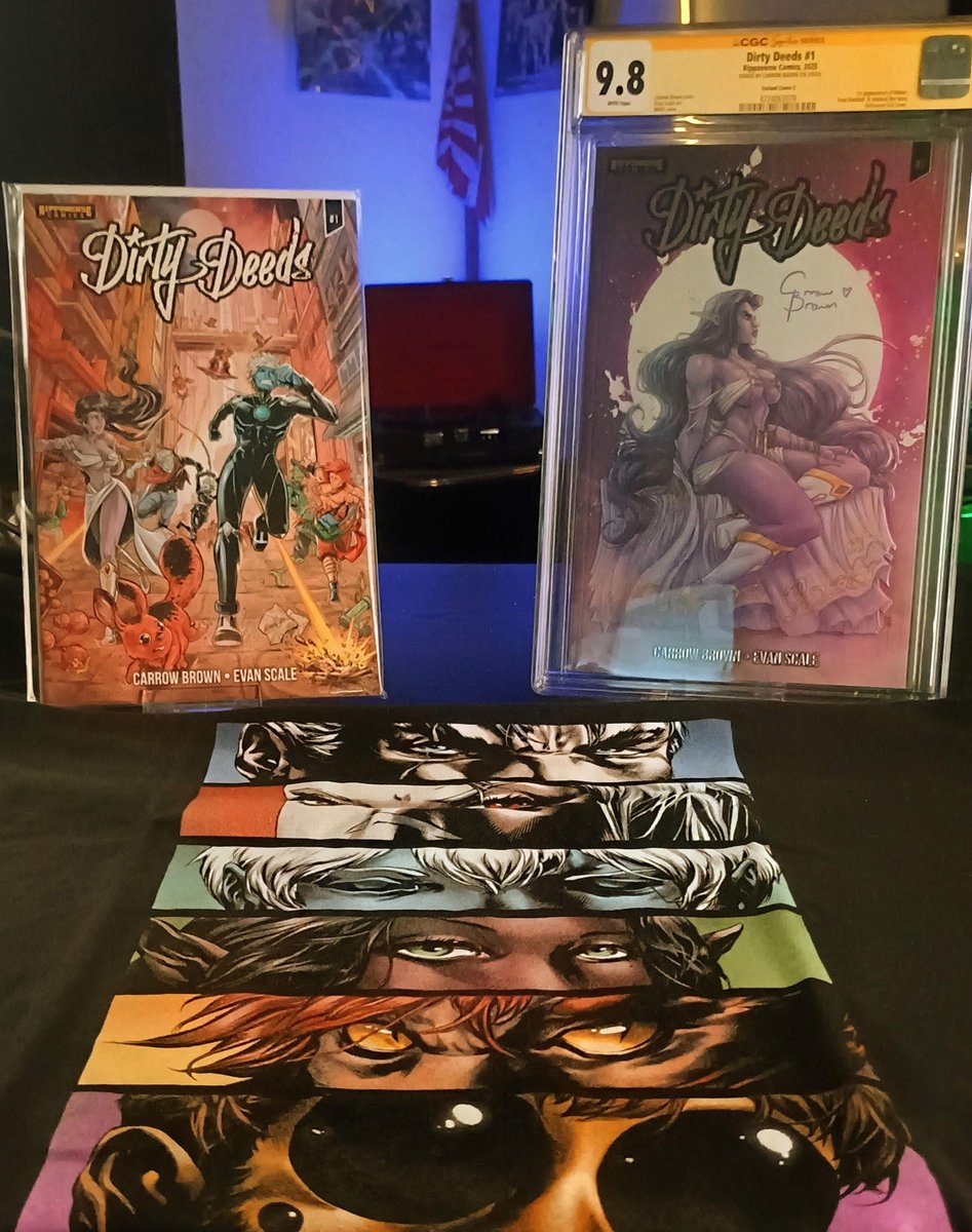 FavoritePartPC's tweet photo. Readers are in for a treat with Arad, Sulia, Beetles, Girlfriend, Felsair, Spingy, and maybe someone new. Do you think we can get @Rippalorian back on the channel for another interview? 
#Rippaverse #DirtyDeeds #comics #Starryway #indiecomics #WeWon https://t.co/pbIR3hmicQ