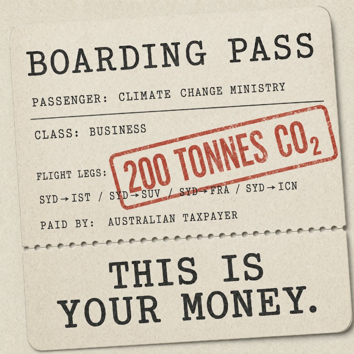 FairAusADV's tweet photo. $150 million of your money for Bowen’s overseas climate trips. Net Zero going well 👍 https://t.co/x6BNS6pDNa
