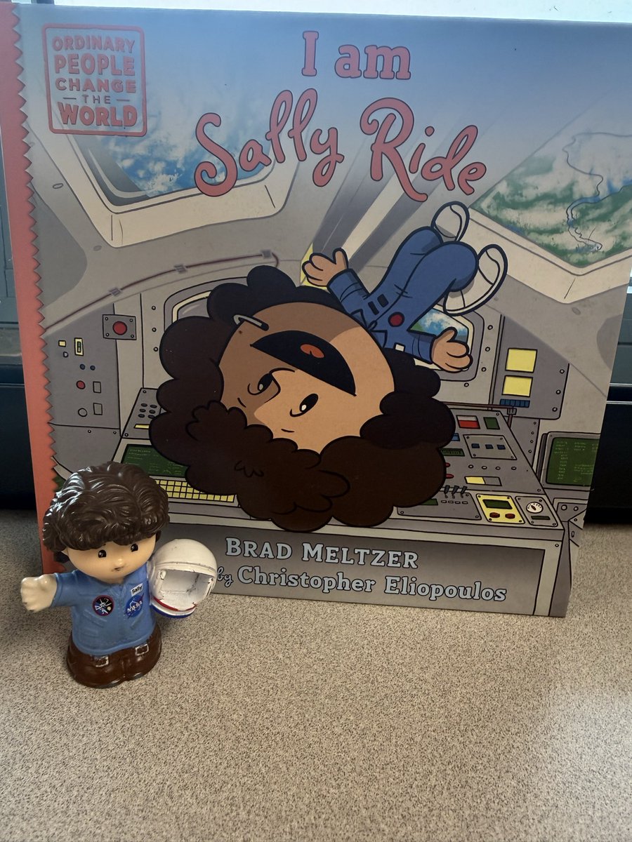 MissStewy's tweet photo. Sally thinks a great way to celebrate and honor Sally Ride on what would have  been her   75th birthday is reading @bradmeltzer and @ChrisEliopoulos I am Sally Ride. https://t.co/1iYCkdq267