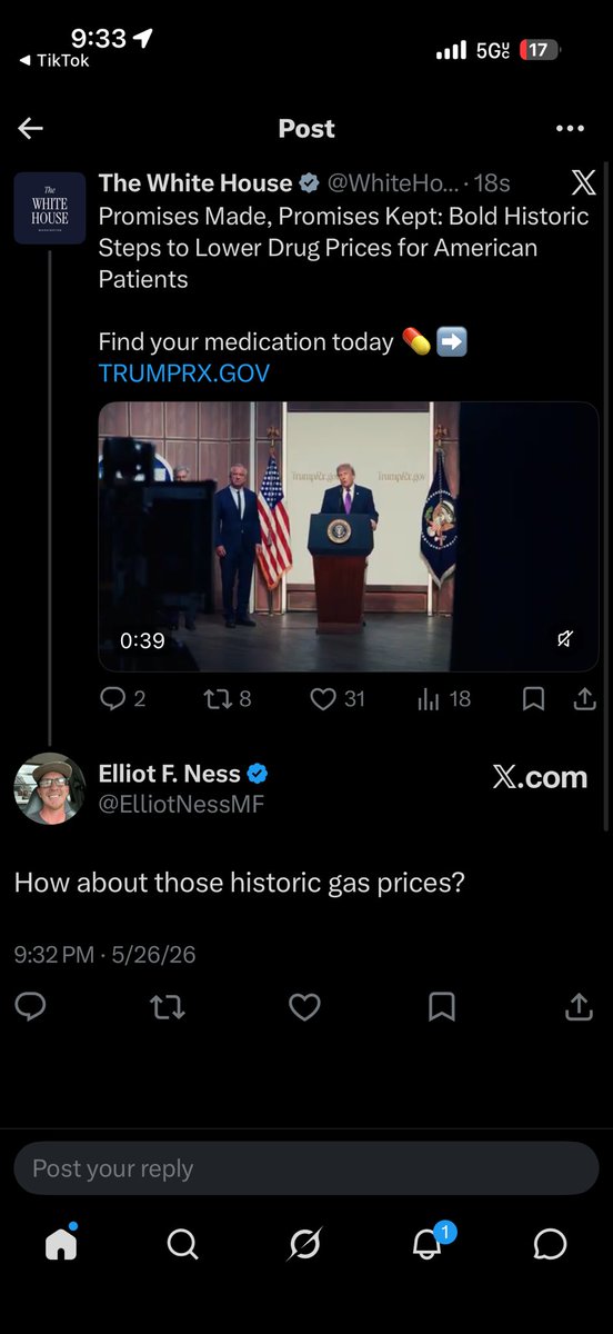 ElliotNessMF's tweet photo. @WhiteHouse In case someone “edits” the post https://t.co/l4COOvnmpR