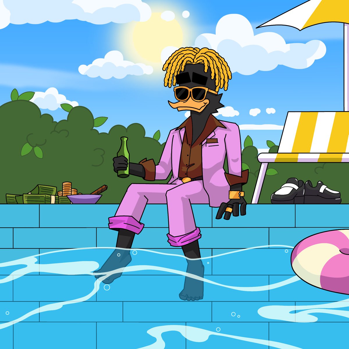 MHGA_sol's tweet photo. Some people panic sell.

Others sit poolside collecting vibes. https://t.co/D5ec8KeN5G