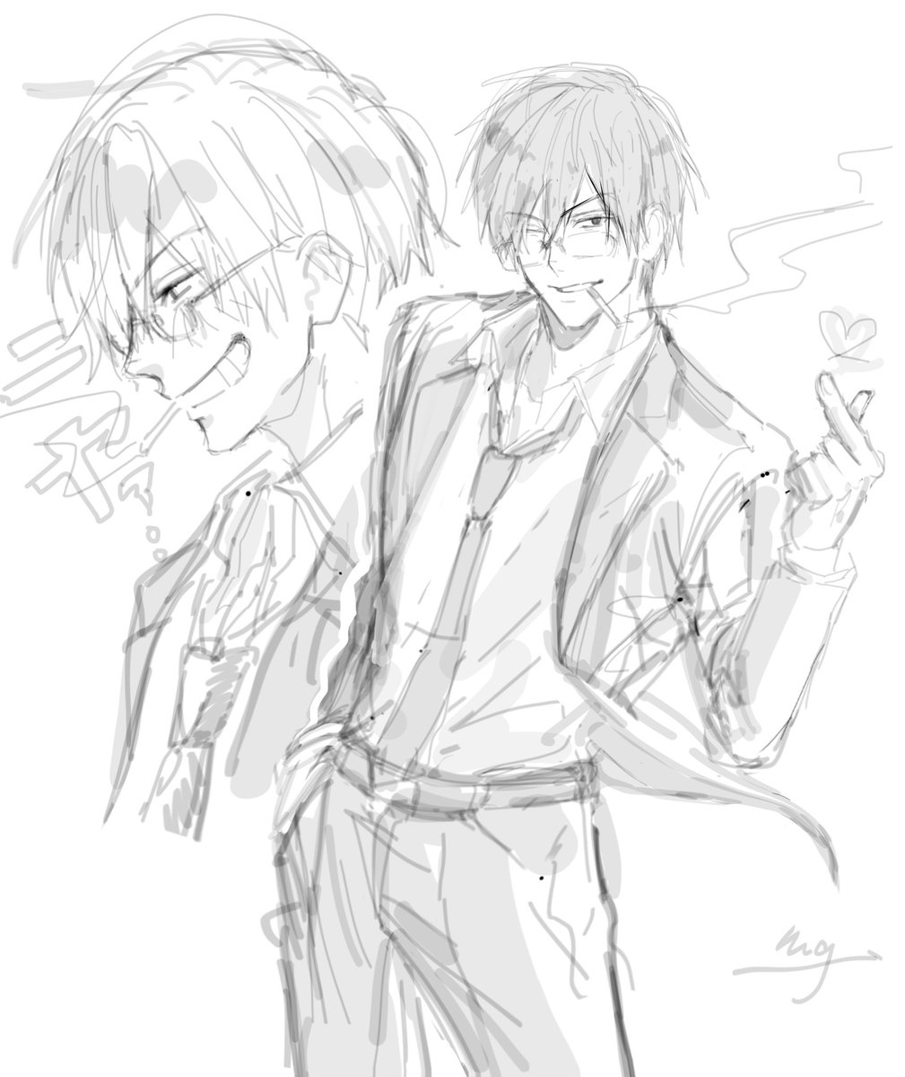 milligram_225's tweet photo. 過去に描いた大先生
＋昨日描いたもの https://t.co/mtglAW7NpS