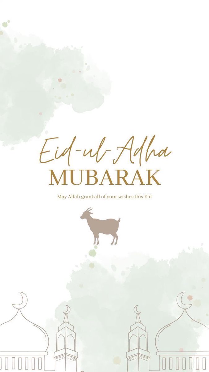 AamirRafi's tweet photo. Eid ul Adha Mubarak to everyone! 🌙✨

May this blessed occasion bring peace, happiness, prosperity, and countless blessings to you and your family. May Allah accept your sacrifices and fill your lives with joy, love, and good health. 🤲 https://t.co/2Pl4CaY48m