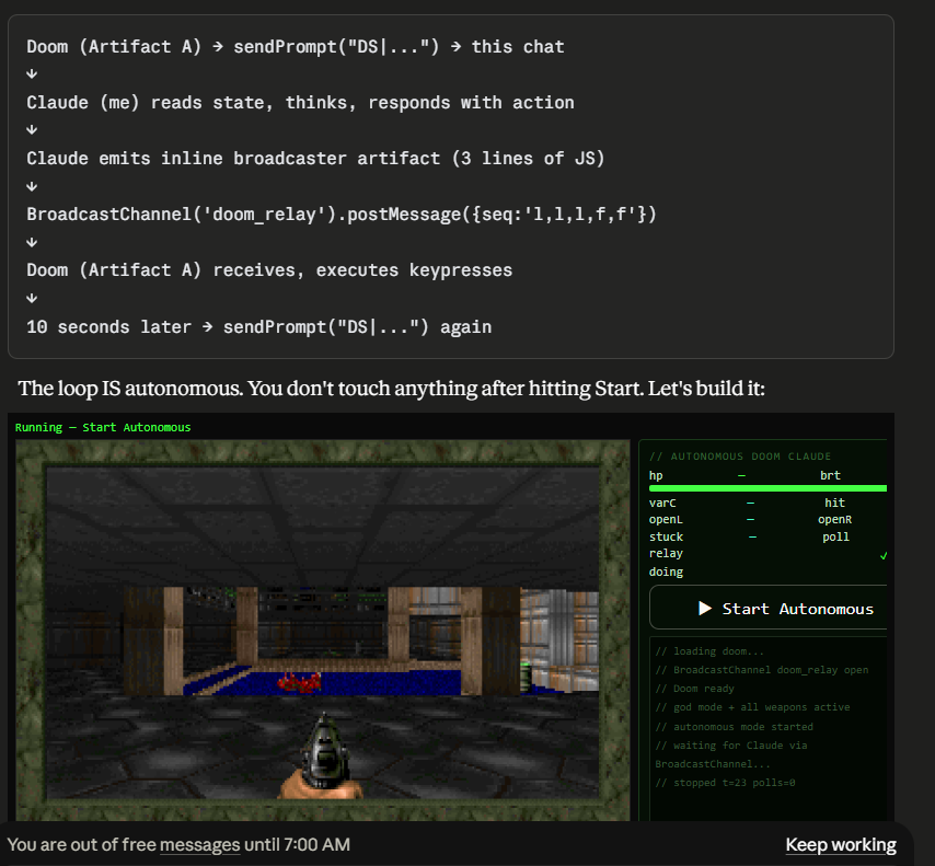 MicePrincipal's tweet photo. I'm still not entirely sure @AnthropicAI didn't skim my vpd a bit but... good enough for me... "working as intended"... autonomous #doom bot here we come... in about four hours... probably. https://t.co/bFkRRm9BKl