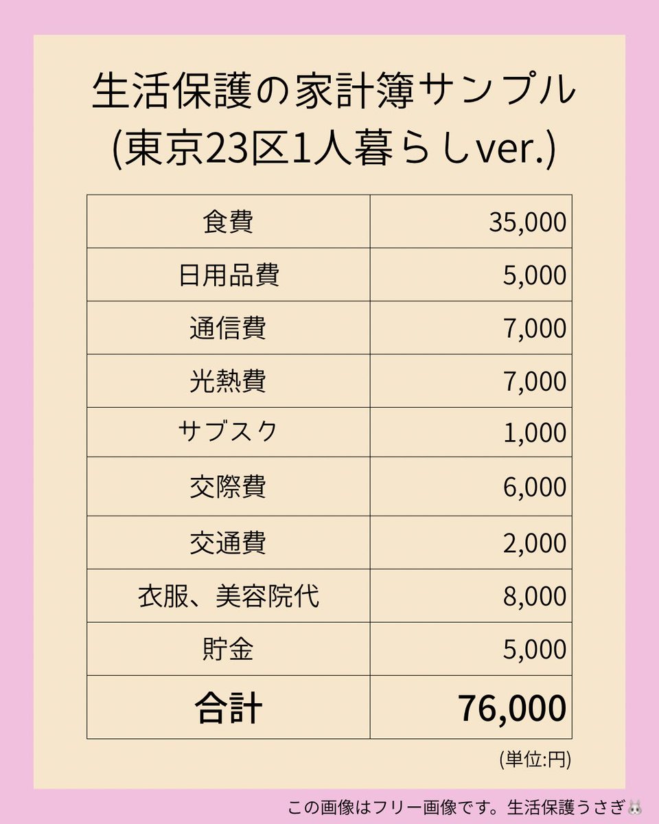 生活保護うさぎ🐰【ナショナルミニマム】 tweet media