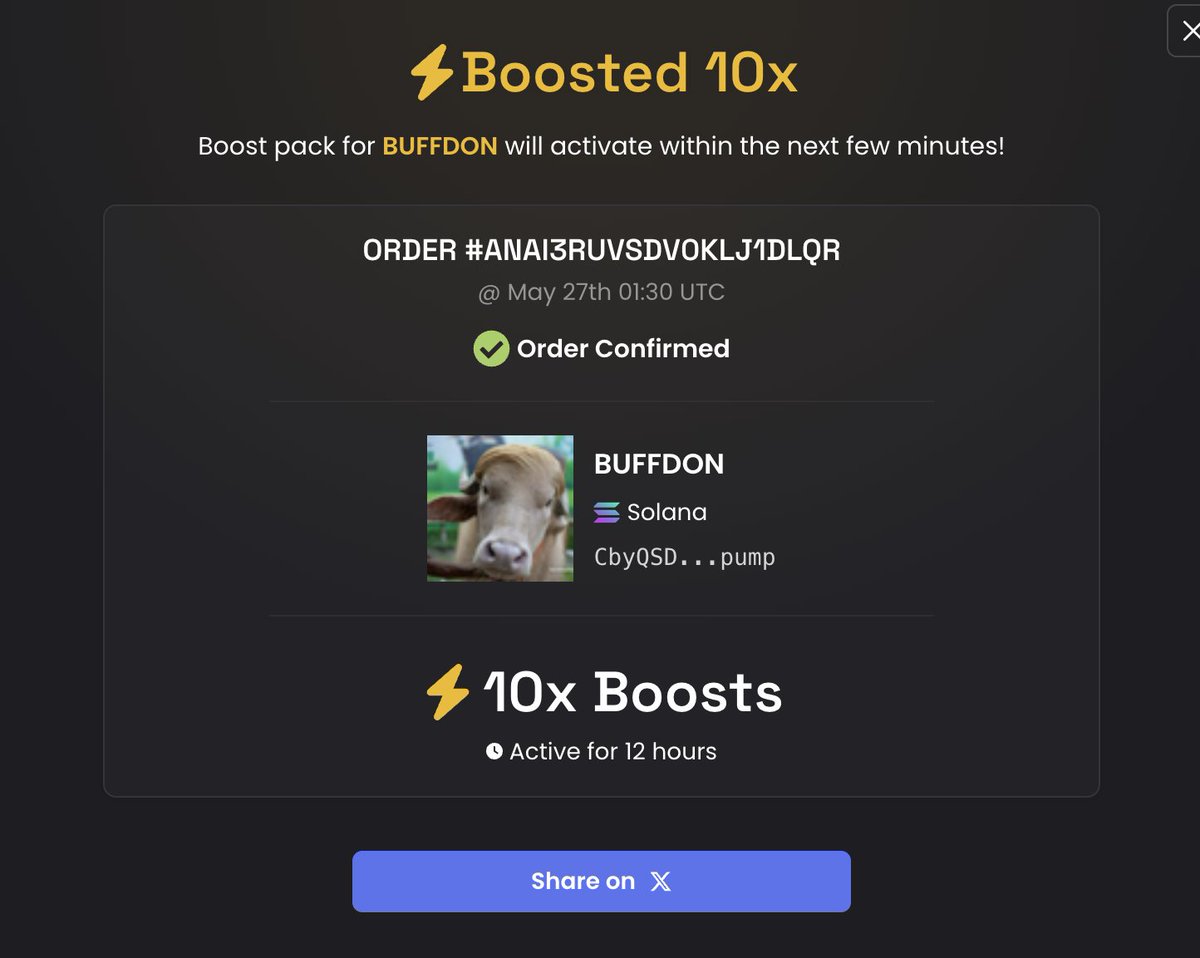 Riseblessed's tweet photo. @iamskorer added some boosts to $BUFFDON tomorrow they will slaughter him , save the buffalo 

i will keep adding boosts on it this is big https://t.co/Nbr9qPvMHj