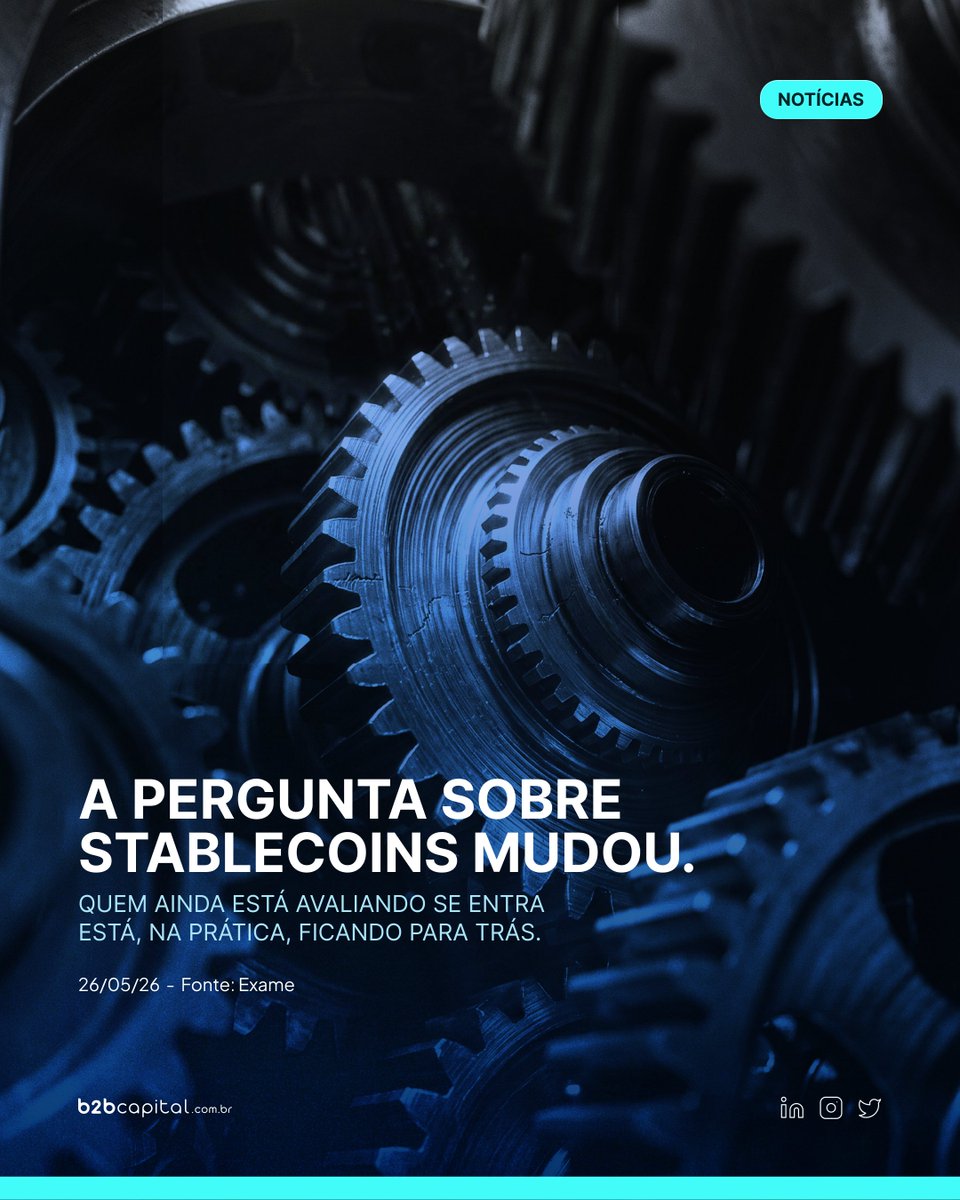 b2bcap's tweet photo. US$ 28 trilhões em stablecoins em 2025, segundo a Chainalysis. 

A adoção já aconteceu.

O debate agora é sobre quem vai liderar essa infraestrutura.

Quem ainda está no "se" está ficando para trás. https://t.co/fxW7Hwob4Z