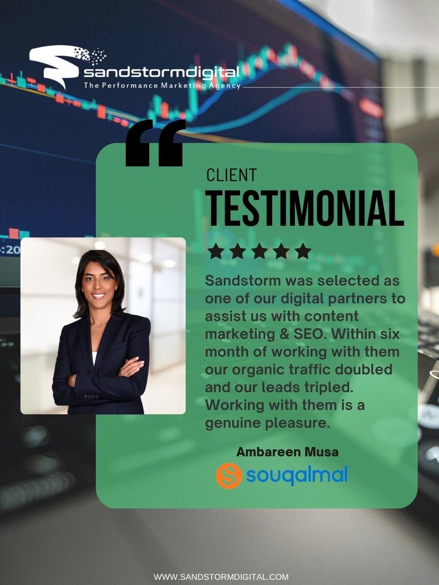 SandstormDigi's tweet photo. SEO, PPC, content &amp; eCommerce growth powered by strategy, AI, and performance. With https://t.co/yknrGzAdZi &amp; RankSpark, we help brands grow smarter. Reach us: info@sandstormdigital.com https://t.co/hj4bqhYlC5