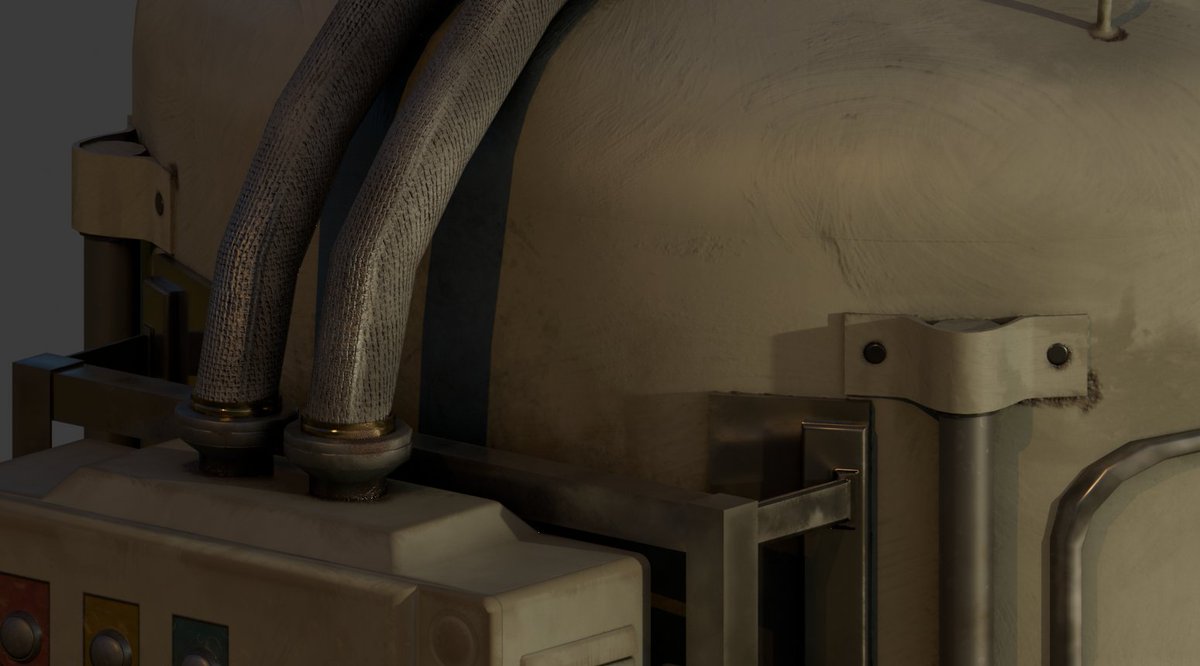 Scoober_1's tweet photo. Recreation of the large gas container from DLTB, had fun making this one... though I wasnt able to get a good render because of technical issues (had to format my main drive)
10k tris, 2k textures

#3d #3dmodeling #blender #robloxdev #modeler https://t.co/RvQl3MPnRB