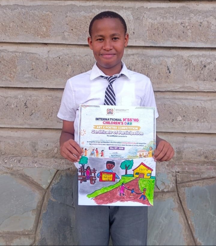 VinnieGallery's tweet photo. Congratulations, Lan Kamau grade 8 my great Artist student for the amazing award 👏. 
Kahera Dayspring Preparatory School Art Club Campion 👌 

#ArtEngagement #CulturalExpressions #ArtClub #Artinstructor #ArtisticSolution #InternationalMissingChildrenDay #SupportLocalArtist https://t.co/n7Zre67Dqy