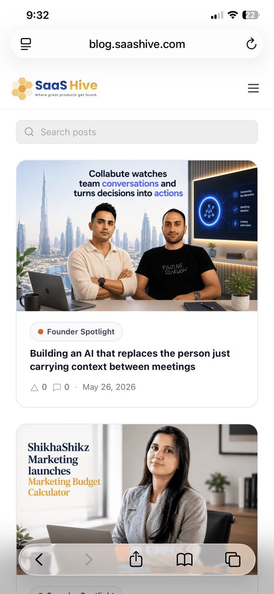 kargopolov's tweet photo. It’s official 🥳 We launched SaaS Hive blog 🎊 This is a place where we interview and feature SaaS founders! Would you like to be featured on https://t.co/0cAIzcNtSN? Make sure to launch your project on https://t.co/97JPYLS6lC. https://t.co/qv3HNYuiDU