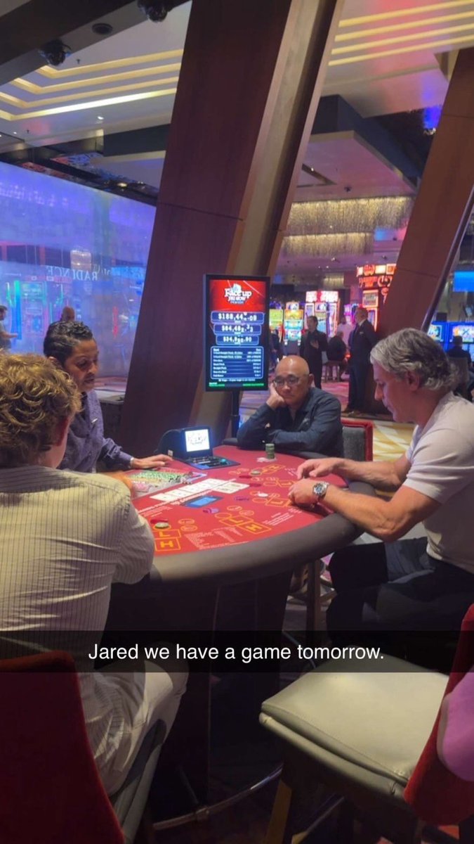 GX6Smitty's tweet photo. @ProducerDrew_ Bednar rather be gambling away his new contract than play tonight. https://t.co/btRKBmvooA
