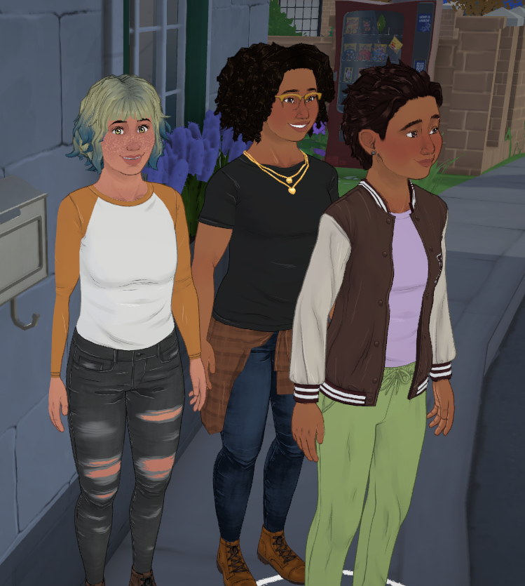 TurquoiseSpace's tweet photo. I'm crying!!! I made the Noceda household but for some reason Vee's picture is stuck on preset like WHOSE THAT?! That's not my girl 😭😭😭 https://t.co/2jGuTuaJTy