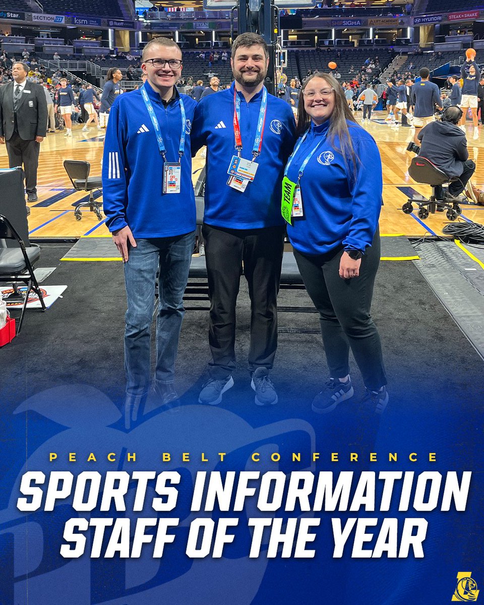 LanderAthletics's tweet photo. 𝐓𝐡𝐞 𝐓𝐞𝐚𝐦 𝐁𝐞𝐡𝐢𝐧𝐝 𝐈𝐭 𝐀𝐥𝐥 

For the second time in the last four years and third time overall, Lander is your @PeachBelt Sports Information Staff of the Year!

📰: https://t.co/EacgVKphkY 

#cLawsUp https://t.co/dxWMAj0gP7