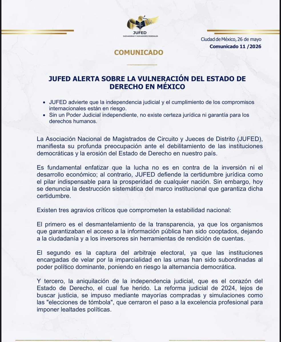 Juzgadoras y Juzgadores Federales tweet media
