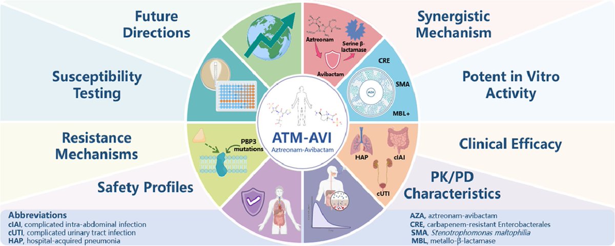 ABsteward's tweet photo. 🆕💥🔴 Review article Aztreonam-Avibactam for Carbapenem-Resistant Gram-Negative Infections: Mechanisms, Clinical Efficacy, the Challenge of Resistance and Susceptibility Testing #idxposts
https://t.co/ssG4DVuKvE https://t.co/yxKlAdKlfL