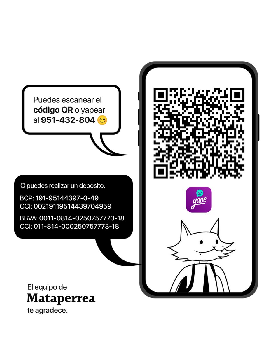 Mataperrea's tweet photo. Hola, apóyanos para seguir narrando historias. 🤓 https://t.co/0KvBaHncHd