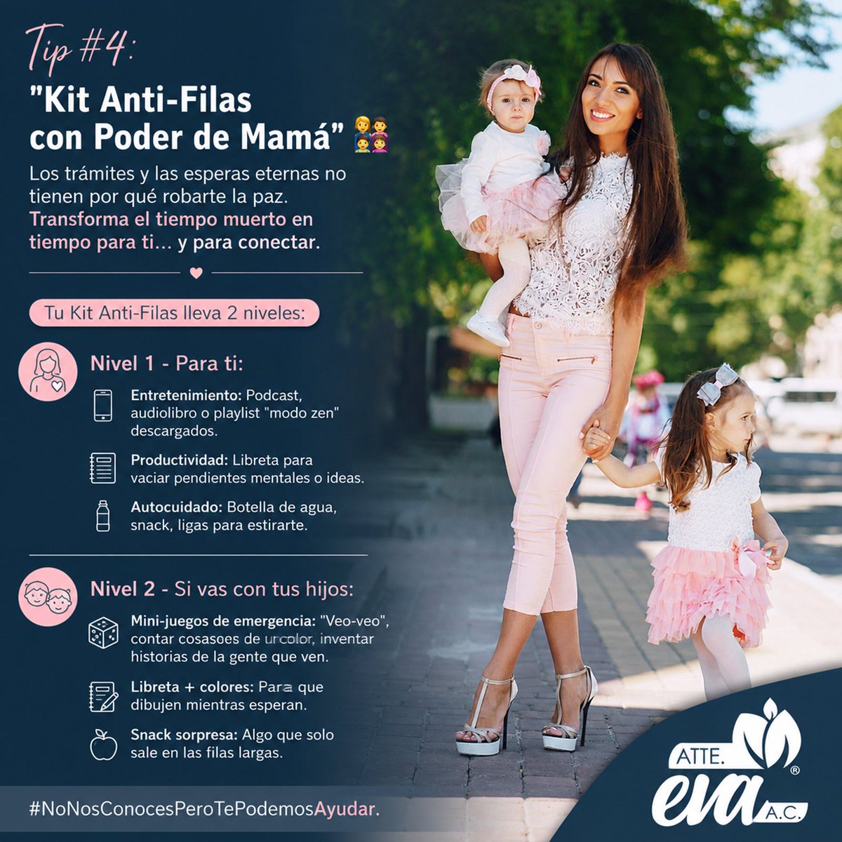 LicRR5's tweet photo. Las filas y los trámites pueden ser inevitables, pero el estrés no tiene por qué acompañarte. 🌸💪

Convierte esos minutos de espera en momentos para cuidarte, organizar tus ideas y conectar con tus hijos. 📖 https://t.co/4Oky1407s0