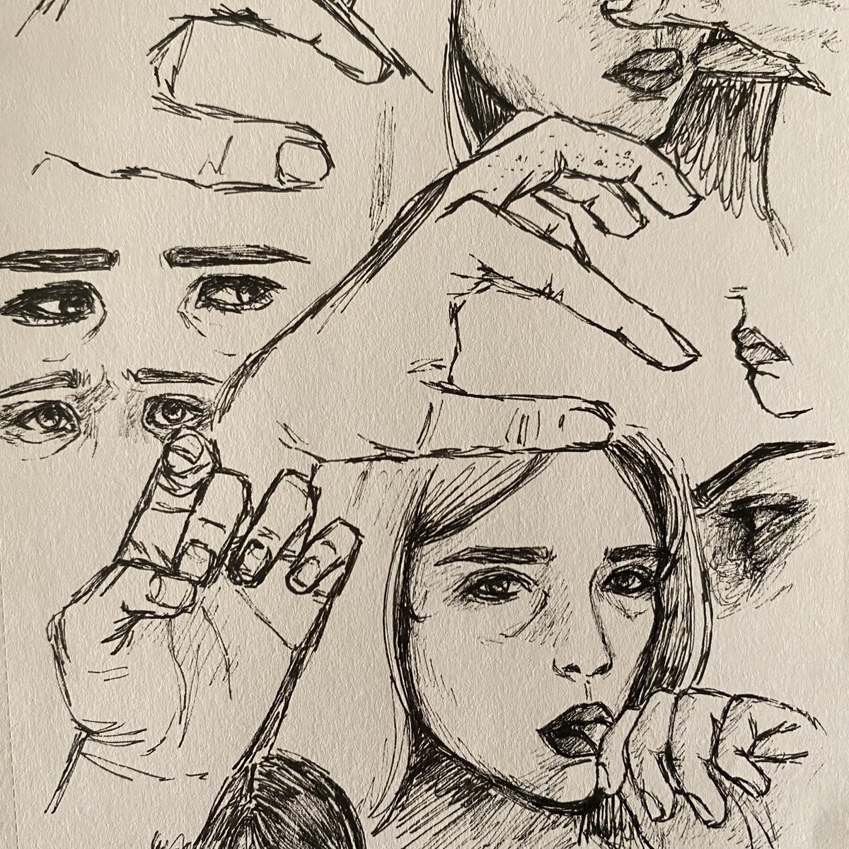 blurzzvx's tweet photo. midnight sketches #sketch #sketchbook #art #sakurapen #pen #drawingsㅤㅤ https://t.co/gz9zEemmIy