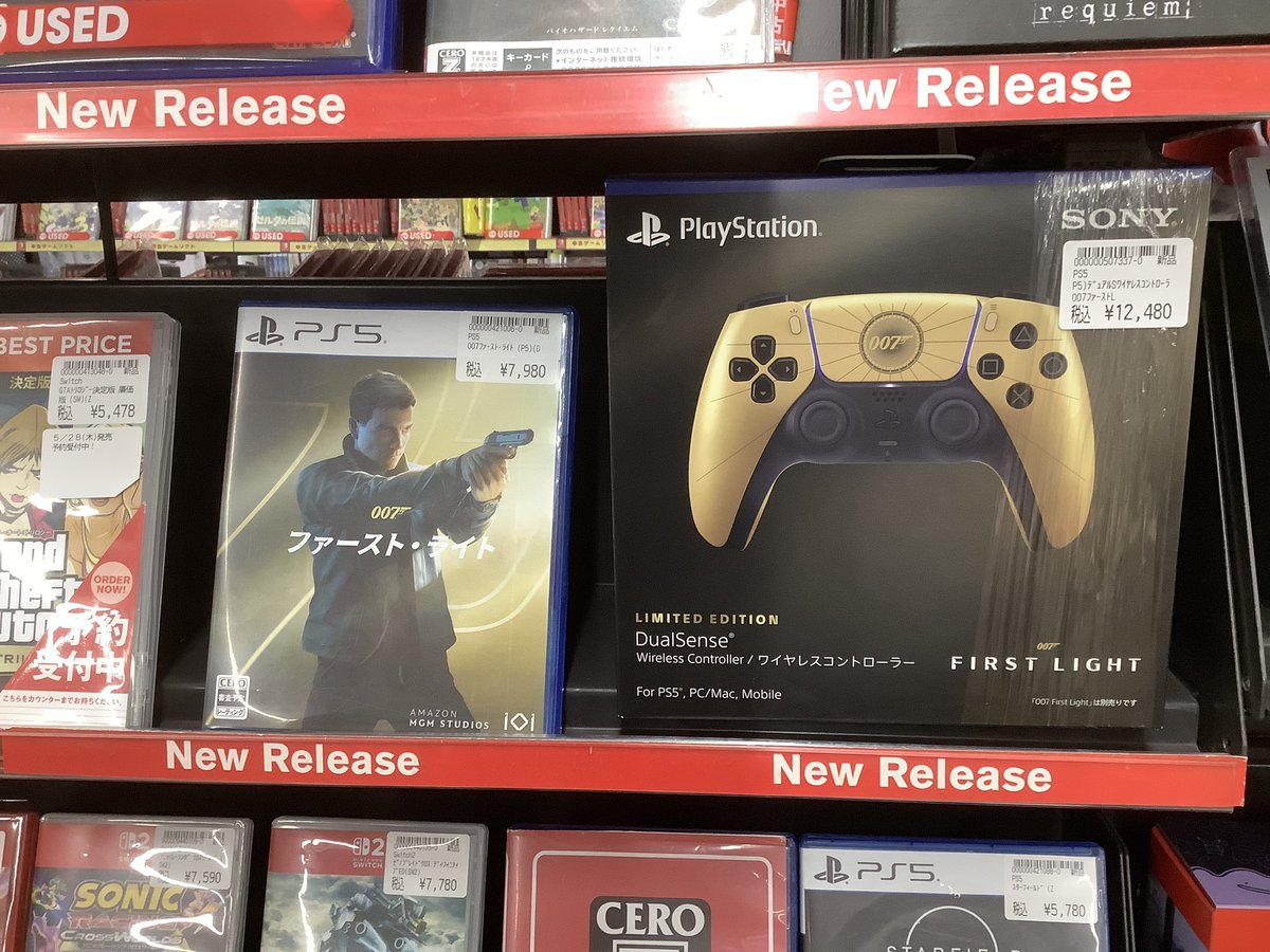 ?本日発売? PS5『007 ファースト・ライト』 ┗当店価格：￥7,980 