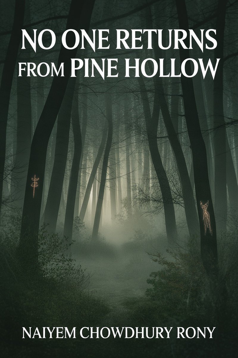 NaiyemRony's tweet photo. Every forest keeps secrets.
Pine Hollow keeps people.
https://t.co/OghogUHWQp
#XReads #BookPromo #BookTokMadeMeReadIt #HorrorThriller #SuspenseBooks #WeirdFiction #CosmicHorror #MysteryBooks #DarkReads #IndieBooks #ParanormalThriller #ReadersOfX #Booklover #BookRecommendation https://t.co/gxscbsn8y2