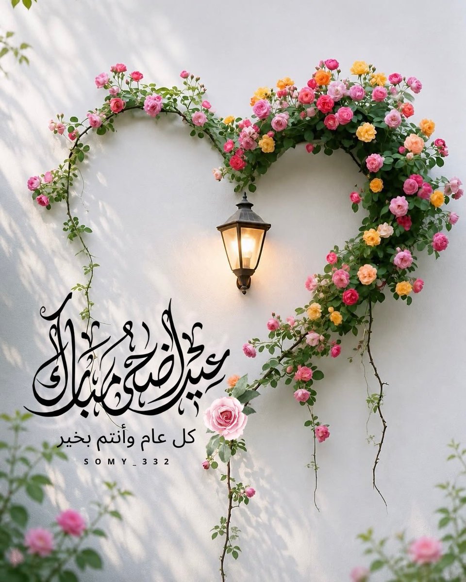 Somy_332's tweet photo. أهنئكم بقدوم عيد الأضحى المبارك
جعله الله عامرًا بالمسرات..والبركات
وتقبل الله منكم صالح الأعمال و الدعوات❤️🌺

#كل_عام_وأنتم_بخير 
 #عيد_الاضحي_المبارك https://t.co/MZCPuFdBug
