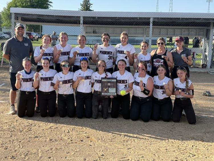 FreemanFlyers's tweet photo. 🥎🥎The FMFA Phoenix are SoDak16 champs and state qualifiers! They won a thrilling 1-0 game over the #3 seed Deuel Cardinals. The Phoenix are headed to Aberdeen on June 4-6. Go Phoenix! 🐦‍🔥 https://t.co/gHnpjGMy23