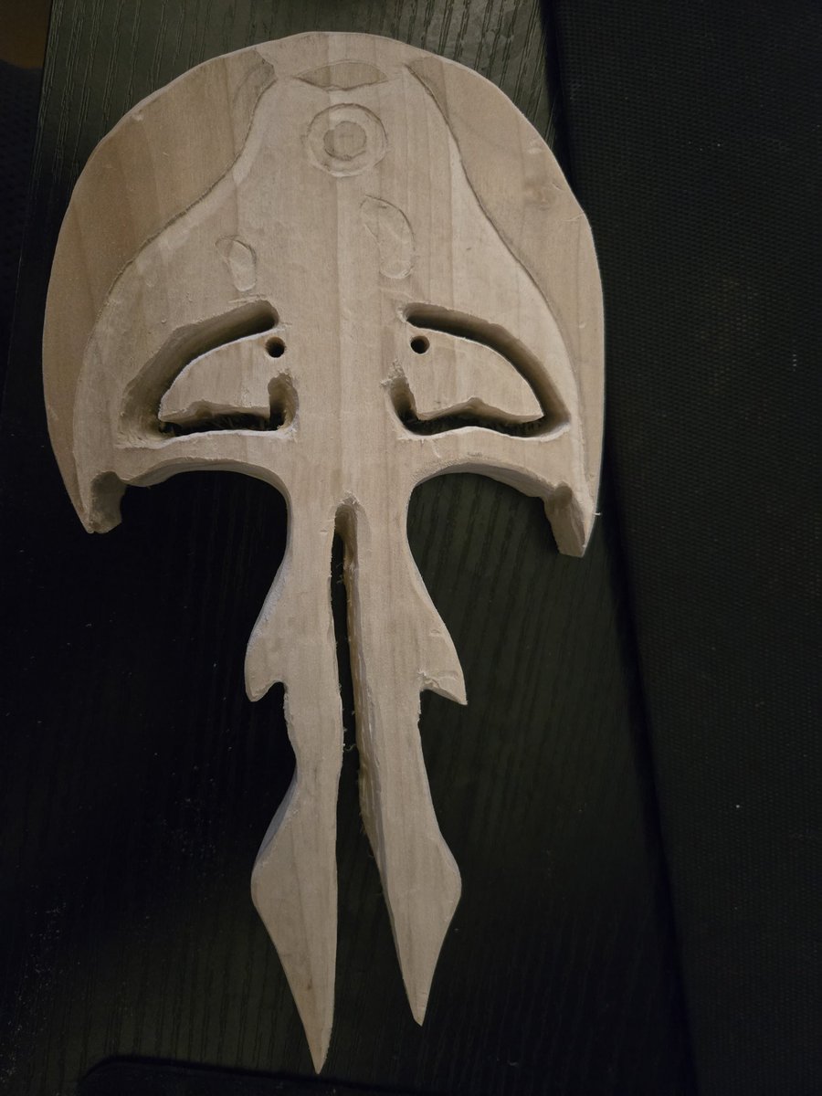 EntityXV's tweet photo. Finished carving it out now just need to sand and paint. Not perfect but love how it turned out #subnautica2 https://t.co/lJvkIRp9IC