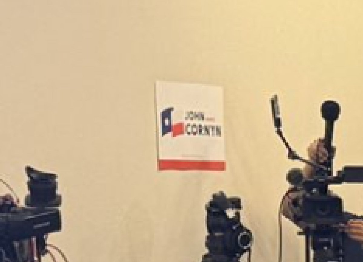 douglandry's tweet photo. tag yourself 

i'm the single, solitary, sad placard on the wall, keeping watch over the ignominious end of John Cornyn's political career https://t.co/dWAkyXLN8N