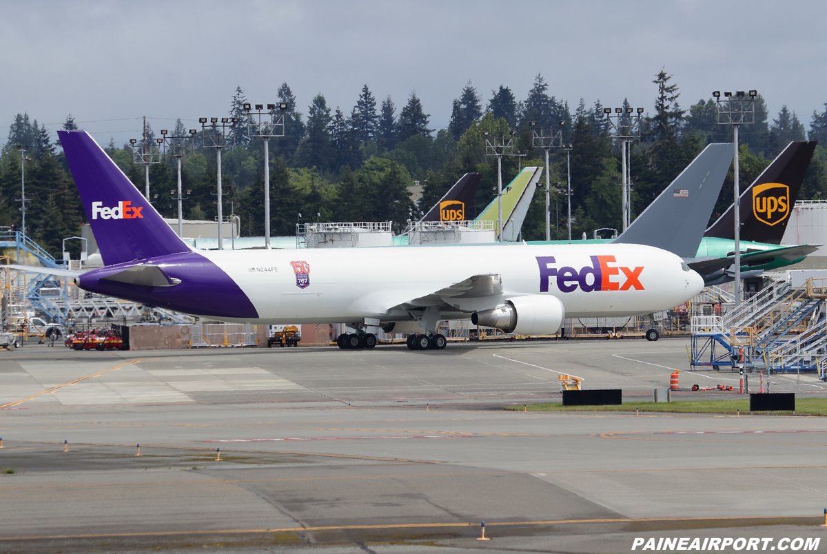 mattcawby's tweet photo. FedEx 767 N244FE returning from a customer flight https://t.co/JaFo7OwfdP