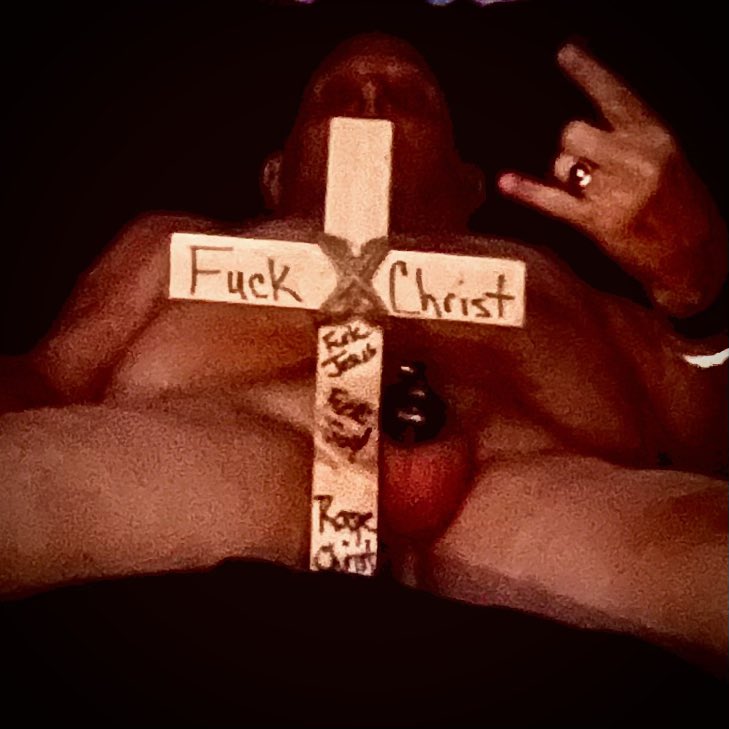 SatansLurer's tweet photo. @pointmetohell Buck yeah you depraved, corrupt evil motherfuckers🤘Hail Our Dark Lord SaTan https://t.co/K0HcnoNgaO