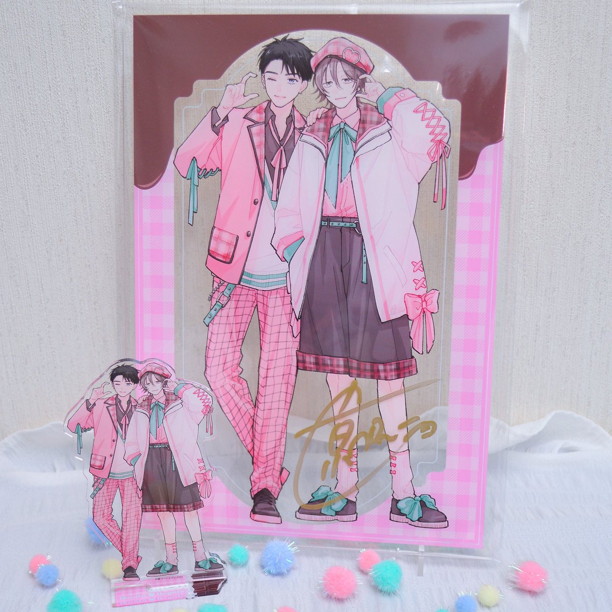 マンガ展の直筆サイン入りアクリルプレートご縁いただき無事に届きまし