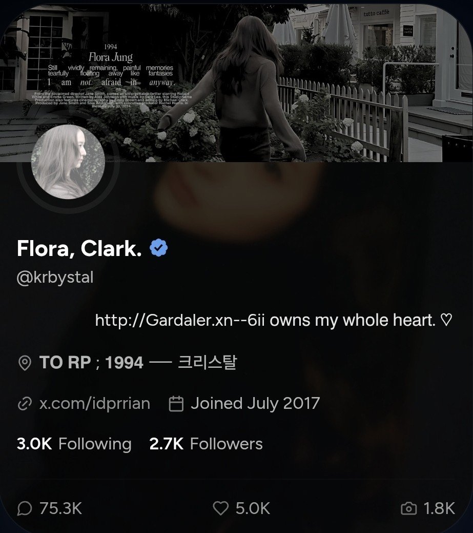Flora, Clark. tweet media