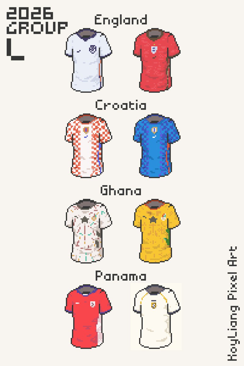 KoyLiang's tweet photo. Last Group!! Group L
England 🏴󠁧󠁢󠁥󠁮󠁧󠁿 Croatia 🇭🇷 Ghana 🇬🇭 Panama 🇵🇦 https://t.co/HO87BMy9Kz