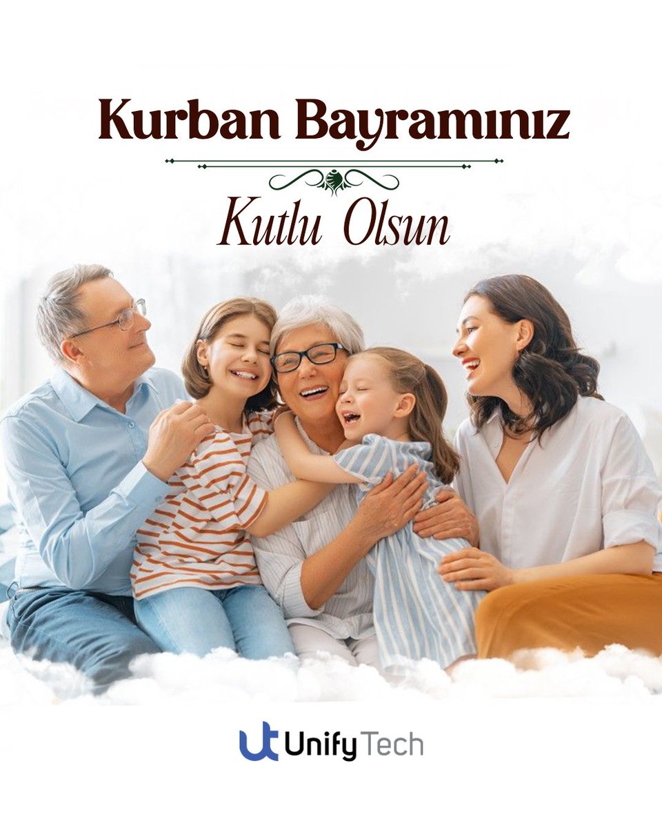 unify_tech's tweet photo. Sevdiklerinizle birlikte mutlu, huzurlu ve sağlıklı nice bayramlara.. Kurban Bayramınız kutlu olsun! https://t.co/8zGqrZVs46