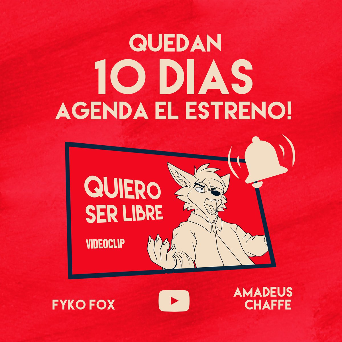 FykoFox's tweet photo. ⏱️ ¡10 DÍAS! ⏱️
📆 ¡Ya puedes agendar el Estreno en YouTube! 📆
🔥 ¡Agrégalo y prepárate para la fiesta! 🔥
https://t.co/ctM50NQeUc https://t.co/cQXAHqaUJn