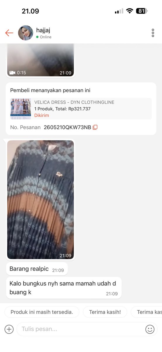 nieeda_'s tweet photo. Paket COD statusnya uda diterima cs dan sesuai, malah di pesanan keterangan pesanan ditolak dan retur.. ini gimana ya? Pasti paket bodong kan yg balik ke aku🥺

Tolong dong min @ShopeeID https://t.co/8f1oyKxgRe