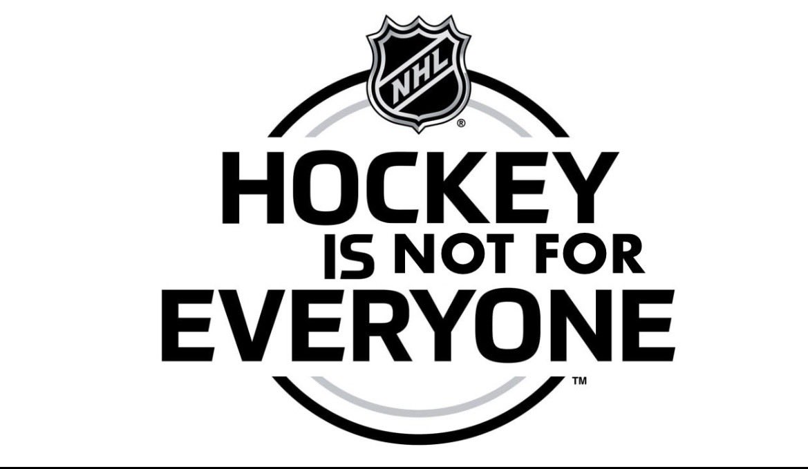 Sam_Ckattebo's tweet photo. @TaylorGross24 Hockey has several financial, logistical, and physical barriers to cross before one can even step foot on the ice. Rink accessibility/transportation to the rink, equipment fees, league fees, ice time fees, and physical capabilities. Speaking factually, hockey is not for everyone. https://t.co/SZa7FuVgE8