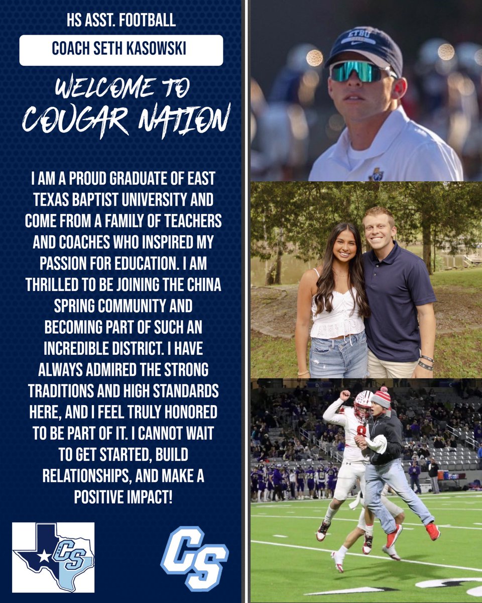 Coach_J_Gregory's tweet photo. Coming back to Central Texas!! @sethkasowski @cscougarsports @CS_Fball https://t.co/S3YNzkVtdw