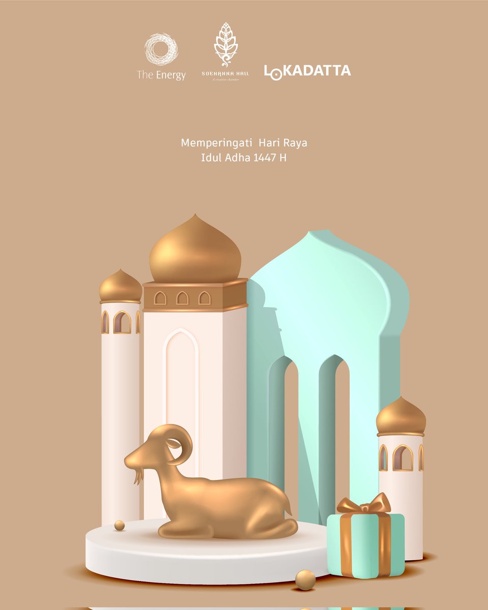 SoehannaHall's tweet photo. Selamat memperingati Hari Raya Idul Adha 1447 H. 🙏🏻

Semoga keberkahan hari suci ini memberikan kedamaian, kesehatan, serta kebahagiaan yang melimpah bagi kita semua. ✨️

#iduladha #kurban #eidaladha #eidmubarak #greetings https://t.co/aY9fL3IL78