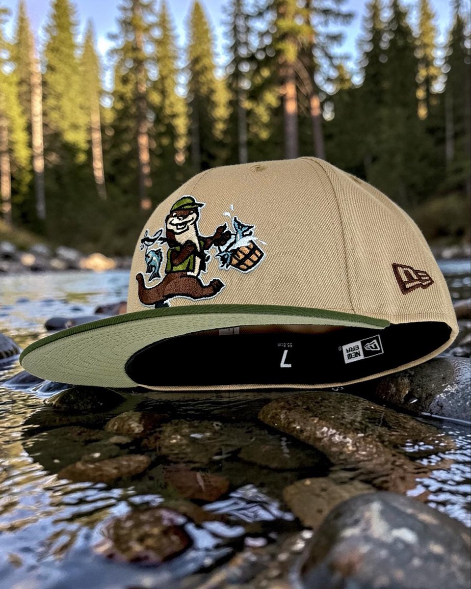 NobleNorthCo's tweet photo. Happy as an Otter after a day of fishing 🦦🎣🌲
.
River Otter Angler - Camel & Olive 59Fifty w/ Light Olive UV 🦦🎣
.
Made in Laos 🇱🇦
.
Release Date: May 28, 2026 - 3:30pm EST (VIP - 3pm EST) ⏰
.
#NobleNorth #NewEraCap #NewEraCanada #59Fifty #TeamFitted #FishingHat #Hats #Lids https://t.co/CnxvqSK7dv