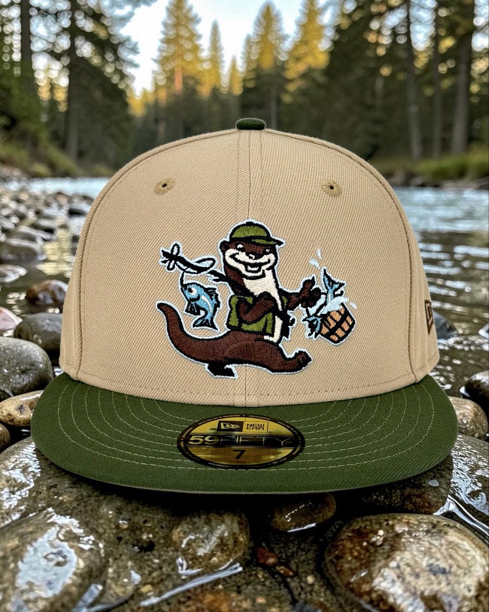 NobleNorthCo's tweet photo. Happy as an Otter after a day of fishing 🦦🎣🌲
.
River Otter Angler - Camel & Olive 59Fifty w/ Light Olive UV 🦦🎣
.
Made in Laos 🇱🇦
.
Release Date: May 28, 2026 - 3:30pm EST (VIP - 3pm EST) ⏰
.
#NobleNorth #NewEraCap #NewEraCanada #59Fifty #TeamFitted #FishingHat #Hats #Lids https://t.co/CnxvqSK7dv