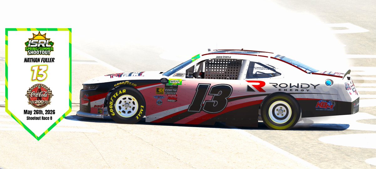 ISRL_iRacing's tweet photo. Nathan Fuller takes a bow in honor of Kyle Busch in the Coke 200 at Old Atlanta! https://t.co/oMhDzruQmr