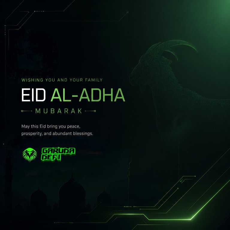 garuda_defi's tweet photo. Happy Eid Al-Adha ! https://t.co/8eG9IP2kqu