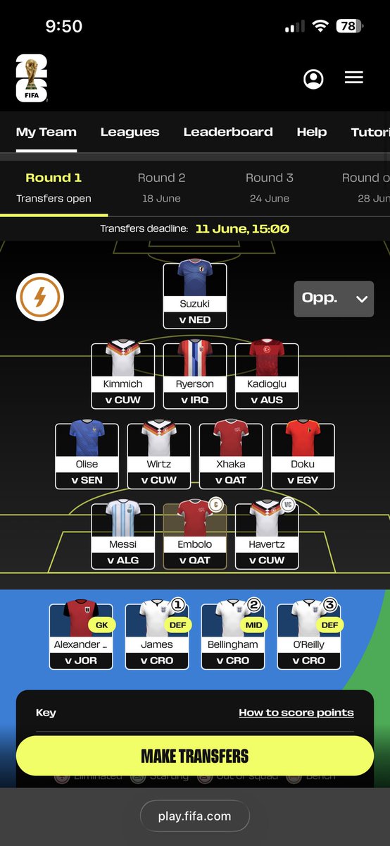 IndependentFPL's tweet photo. #WCfantasy made the team i wanted, no problem https://t.co/wnItpCfUTQ